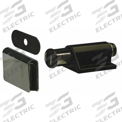 MONROE PMP Door Catch: 1 3/32 in Lg, 1 1/32 in Wd, 1 3/32 in Ht - Magnetic Catches for Glass Doors