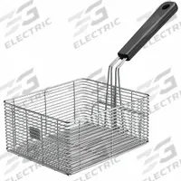 Fryer Basket: Square, Coated Handle, 17 in Overall Dp, 12 in Overall Ht, 13 in Overall Wd, LFB10. Key specifications — Handle Type: Coated; Manufacturer Part Number: LFB10; Material: Stainless Steel; Shape: Square; Brand: WARING COMMERCIAL.