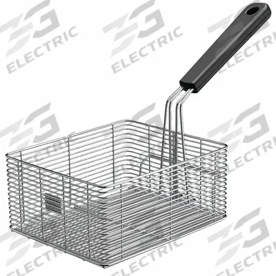 WARING COMMERCIAL Fryer Basket: Square, Coated Handle, 17 in Overall Dp, 12 in Overall Ht - Fryer Baskets