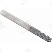 CLEVELAND Ball End Mill: Carbide, TiAlN Coated, 4 Flute, 7/16" Mill Dia, 2" LOC, 4" OAL (MPN C83557)