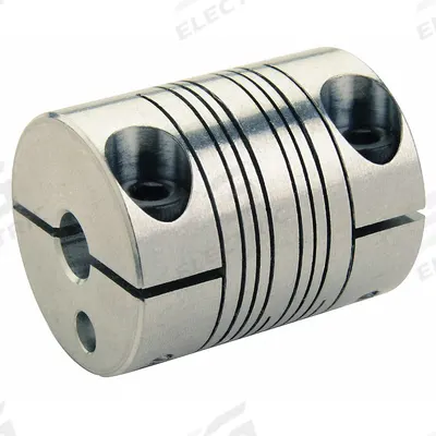 RULAND MANUFACTURING Motion Control Coupling: 3° Angular Misalignment, 4 mm Bore Dia 1, Clamp On - High-Precision Clamp-On Beam Shaft Couplings