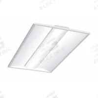 LUMINATION Recessed Troffer: 4 ft Lg, 2 ft Wd, 3,750 lm_5,000 lm_6,000 lm, 3500K/4000K/5000K, 45 W (MPN PCL24A1FSDFWHTE). Key specifications — attr1261884: 120 to 347V AC; attr1261878: LUMINATION; attr1261883: (3) Lamp T8; attr1261870: 3500K; attr1261880: Yes.