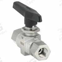 PARKER Manual Two-Way Ball Valve: 3/8 in, 316 Stainless Steel, Straight, FNPT x FNPT, Three-Piece (MPN 6F-B8LJ2-SSP). Key specifications — Brand: PARKER; Handle: Lever.