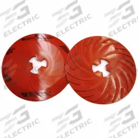 3M Disc Face Plate: 9 in Dia, 11 3/16 in Ht, Extra Hard, Red, 10 PK (MPN 81728). Key specifications — Brand: 3M.