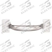 MONROE PMP Pull Handle: Weld-On, Stainless Steel, Silver, 0.5 in, 1.5 in Projection (MPN PH-0274). Key specifications — Brand: MONROE PMP; Projection Type: Non-Recessed; Material: Stainless Steel; Finish: Dull; Color: Silver; Folding Type: Fixed; Mounting Type: Weld-On; Grip Thickness: 0.5 in.