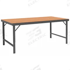 DURHAM MFG Work Table: Adj Ht, Hardboard, 72 in x 36 1/4 in, 2,000 lb Overall Load Capacity (MPN WBF-TH-3672-95). Key specifications — Brand: DURHAM MFG; Unit Type: Not Expandable or Modular.