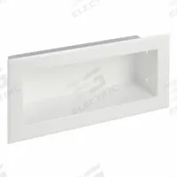 BESTCARE Towel Shelf: Stainless Steel, Powder-Coated, Recessed Mounting, 1 (MPN WH1820FA-14). Key specifications — Material: Stainless Steel; Mounting Style: Recessed; Finish: Powder-Coated.