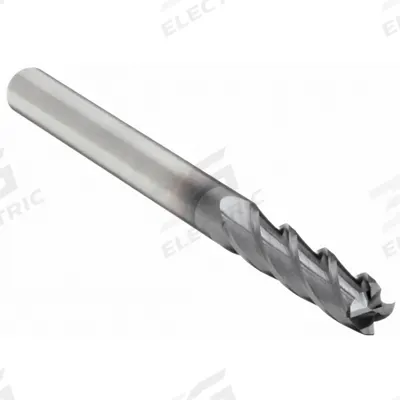 WIDIA HANITA Corner Chamfer End Mill: Carbide, TiAlN Coated, 4 Flute, 7/32" Mill Dia - Fast-Cutting Carbide Corner-Chamfer End Mills