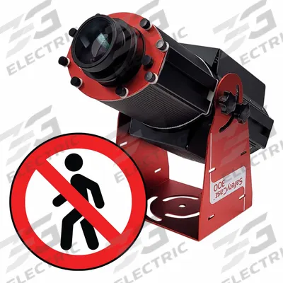 LASERGLOW TECHNOLOGIES Fixed Image Projector: Projector, Lens and Image Template - LED Projectors with Image Disks
