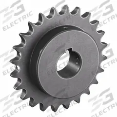 TSUBAKI Single Strand Sprocket: 60, For 3/4 in Chain Pitch, 1 1/2 in Bore Dia, 24 Teeth, Steel (MPN 60B24F-1 1/2). Key specifications — Brand: TSUBAKI.