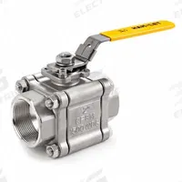 HAM-LET Manual Two-Way Ball Valve: 1/2 in, Stainless Steel, Straight, FNPT x FNPT, Three-Piece (MPN H-510-SS-N-1/2). Key specifications — Brand: HAM-LET; Handle: Locking Lever.