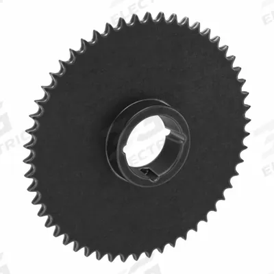 TSUBAKI Single Strand Sprocket: For 50 Chain, 54 Teeth, 10.749 in Pitch Dia - Size 50 Bushed-Bore Roller Chain Sprockets