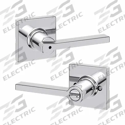 KWIKSET Door Lever Lockset: Privacy Lever Locksets, Chrome