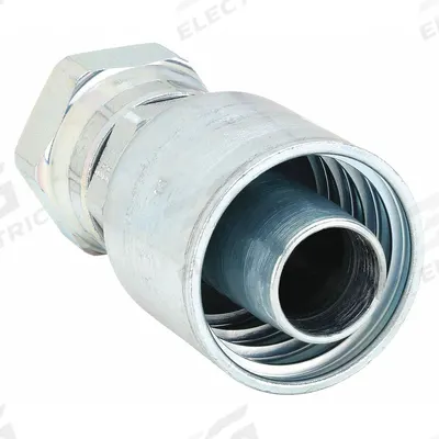 Parker Hydraulic Crimp Fitting: Steel x Steel, Straight, -20 For Hose Dash Size - Parker Crimp Hydraulic Hose Fittings with ORS Connection