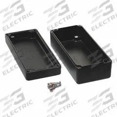 HAMMOND Enclosure: Die-Cast Aluminum, 6 in x 3 in x 2 in, NEMA 12/13/4/4X/6/6P, Screw On (MPN 1590Z135BK). Key specifications — Brand: HAMMOND; Closure Method: Screws; Knockouts: Not Included.