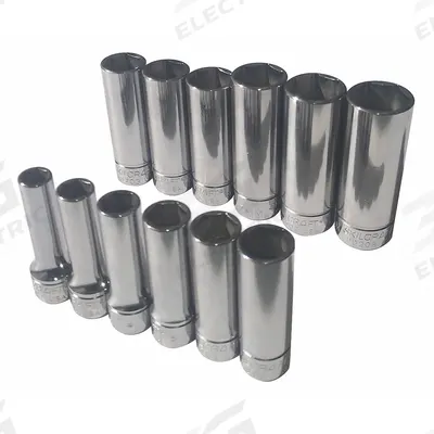 ABILITY ONE Socket Set: 3/8 in Drive, 12 Piece, 6-Point, Metric - SAE & Metric Socket Sets