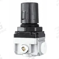 GROZ Compressed Air Regulator: Aluminum, 1/4 in NPT, 56 cfm, 7 psi to 145 psi, Knob (MPN R14914). Key specifications — attr111664: No; attr111400: Intermediate Duty; attr111627: GROZ.
