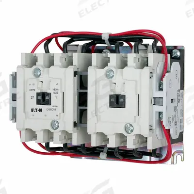 EATON Magnetic Contactor: Reversing, 3 Poles, NEMA Size 1, 27 A - Reversing NEMA Contactors