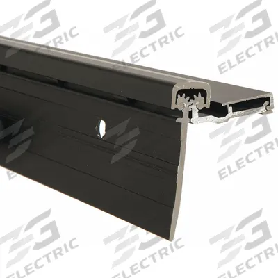 NATIONAL GUARD Piano Hinge: Aluminum, 83 in Leaf Ht, 1 15/16 in Leaf Wd - Half Surface-Mount Piano Hinges