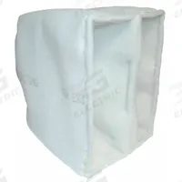 GRAINGER Cube Air Filter: 24 in x 24 in x 15 in, 2 Pockets, Synthetic, Blue/White, MERV 8 (MPN 2GHX9). Key specifications — Performance Rating: MERV 8; Brand: GRAINGER; Media Color: White; Frame or Header Material: Galvanized Steel; Media Material: Synthetic; Surface Tackifier: Yes.