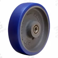 HAMILTON Caster Wheel: 8 in Wheel Dia., 2 in Wheel Wd, Polyurethane, 1,200 lb Load Rating, Cast Iron (MPN W-820-SPB-1/2). Key specifications — Brand: HAMILTON; Tread Shape: Ergo-Glide; Wheel/Tread Color: Blue.