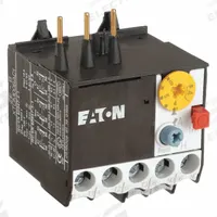 EATON Overload Relay: Thermal Protection, 3 Poles, 1NO/1NC, Phase Loss Sensitivity, Frame Size A (MPN XTOM006AC1). Key specifications — Brand: EATON; Auxiliary Contact Form: 1NO/1NC; Compatible Contactor Series: XT Mini Contactors; Frame Size: A; Phase Loss Sensitivity: Yes; Thermal Units Required: None (Relay Includes Integrated Bimetallic Elements); Compatible Contactors: Frame Size A.