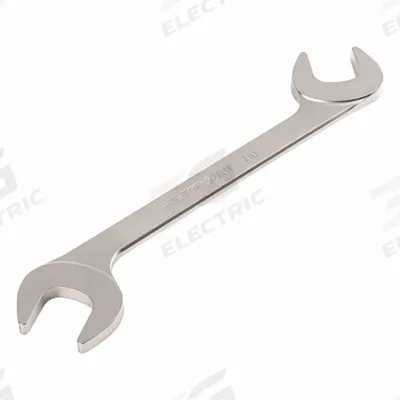 TEKTON Open End Wrench: Chromium Molybdenum Steel, Satin, 1 in Head Size - SAE, Double End, Open End Wrenches