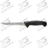 MERCER CUTLERY Boning Knife: Sharp Edge, 6 in Overall Lg, Steel Blade, Black Handle, Stamped, Black (MPN M22306). Key specifications — Sub-brand: Millennia; Brand: MERCER CUTLERY; Blade Material: Steel; Blade Type: Sharp Edge; Forged/Stamped: Stamped; Handle Color: Black; Handle Material: Santoprene/Polypropylene; Knife Type: Boning Knife.