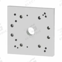 Tube Framing System Profiles: T-Slot Cobot Mounting Plate, 0.75 in H x 8 in W x 8 in L, Inch, Mobile (MPN 40003-CP). Key specifications — Brand: 80/20; Compatible with Manufacturer Part Number: IRB14050; Mobility: Mobile; Product Type: T-Slot Cobot Mounting Plate; Compatible Series: 40 Series; Manufacturer Part Number: 40003-CP.