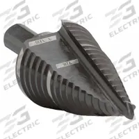 MILWAUKEE Step Drill Bit Set: 7/8" to 1-1/8", Black Oxide HSS, 3-Flats Shank, 2 PK (MPN 48-89-9239). Key specifications — attr1234936: Not Impact Rated.