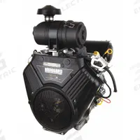 BRIGGS & STRATTON Gasoline Engine: Series Vanguard, 35 hp Horsepower, Horizontal, 1 1/8 in, Electric (MPN 613477-0268-J1). Key specifications — attr980210: No; attr980216: Electric; attr980222: 1-1/8 in; attr980223: Crankshaft: 1-1/8 x 4-19/64, Tapped 7/16-20, 1/4 Keyway; attr987749: 613477-0268-J1.