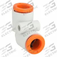 SMC Push-Fit Elbow Fitting: 6 mm OD x 6 mm OD Size, Push-to-Connect x Push-to-Connect, Brass, White (MPN KQ2L06-00A). Key specifications — Brand: SMC.