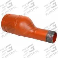 GRUVLOK Metal Pipe Straight: Eccentric Reducer, 2 1/2 in x 2 in, Ductile Iron, 300 psi @ 150° F (MPN 0390042539). Key specifications — Brand: GRUVLOK; Maximum Operating Pressure: 300 psi @ 150° F; Fitting Pipe Size: 2-1/2 in x 2 in.