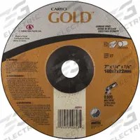 APPROVED VENDOR Depressed Center Grinding Wheel: Type 27, 7" x 1/4" x 7/8", Aluminum Oxide, 24 Grit (MPN 66252850559). Key specifications — Series: Carbo Gold; Brand: APPROVED VENDOR.