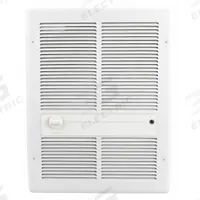 MARKEL Recessed Electric Wall-Mount Heater: 1125 W/1500 W/2250 W/3000 W, 208/240V AC, Single Phase (MPN HF3315T2RPW). Key specifications — Grille Color: White; Programming Capability: Non-Programmable; Wattage Output: 1125 W/1500 W; Voltage, Phase: 208/240V AC, 1-phase; Rough-In Dimensions - H x W x D: 19-1/2 in x 14-1/8 in x 4 in; Nominal Voltage - HVAC: 240V AC; Brand: MARKEL; Phase: Single.