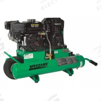 SPEEDAIRE Portable Gas Air Compressor: 1 Stage, 6.5 hp Engine, Honda, 13.9 cfm @ 90 psi, Wheelbarrow (MPN AC1-PH55-08G). Key specifications — attr50858: Honda; attr50864: Recoil; attr50844: SPEEDAIRE.