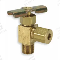 WEATHERHEAD Needle Valve: Angle Valve Body, Brass, 1/8 in Pipe Size, Compression x MIP, Compression (MPN A655). Key specifications — For Media: Water; Seal Material: Metal; Brand: WEATHERHEAD; Connection Gender - Side 2: Male; Connection Type - Side 1: Compression; Connection Type - Side 2: IPS; Connection Type: Compression x MIP.
