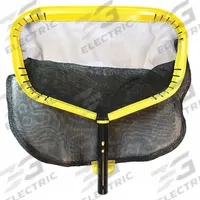 JED POOL TOOLS Leaf Rake: Black/Yellow, Aluminum, 18 in Overall Ht, 2 in Overall Wd (MPN 40-387). Key specifications — attr994960: JED POOL TOOLS; attr994935: Yellow; attr994957: Leaf Rake; attr994948: Aluminum.