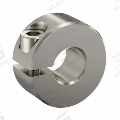 RULAND MANUFACTURING Shaft Collar: 1-Piece, Inch, Round, Clamp-On, 1/4 in Bore Dia - Stainless Steel Shaft Collars