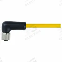 Cordset: M12 Female Right Angle X Bare Wire, 5 Pins, Yellow, TPE, 10 m Cable Lg, 16 AWG Wire Size (MPN 7700-P4231-U0D1000). Key specifications — Cable Jacket Color: Yellow; End 1 Gender: Female; End 1 Mounting Orientation: Right Angle; End 2 Connection Type: Bare Wire; IP Rating: IP65; Brand: MURRELEKTRONIK; Wire Size: 16 AWG; Cable Jacket Material: TPE.