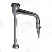 CHICAGO FAUCETS Spout: Spout, Gooseneck, 5 gpm Flow Rate, Brass, Polished Chrome, Swivel Spout (MPN GN2BVBE7JKCP). Key specifications — Brand: CHICAGO FAUCETS; Color/Finish: Polished Chrome; Inlet Connection Type: UNEF; Product Type: Spout.