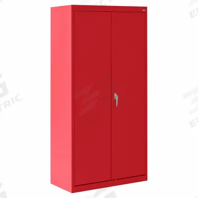 SANDUSKY Shelf Cabinet: 36 in x 18 in x 72 in, Swing Handle & Keyed, 24 ga Panel Thick - Commercial Shelf Cabinets