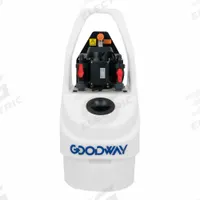 GOODWAY Descaling System: 15 gal, 21 gpm Max, 3/4 hp, 115V AC, 3/4 in Male GHT, 10 ft Hose (MPN GDS-C92-FWF). Key specifications — Voltage: 115V AC; Brand: GOODWAY; Flow Reversing: Instant Flow Reversal.