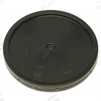 APPROVED VENDOR Pail Lid: Gasketed/Snap-On/Tear Tab, 12 1/4 in Overall Dia, Black, Plastic (MPN ROP2100CVR-TT-BK). Key specifications — attr1265148: Not Rated; attr1188872: APPROVED VENDOR; attr1265149: 1H2/Y27/S; attr1188855: 49EN34; attr1188854: Plastic; attr1188856: ROP2150BK-M.