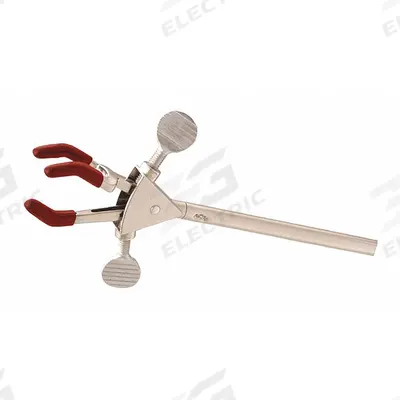 OHAUS Dual Adjust Clamp: Dual Adjust Clamp, Zinc, 9 in Overall Lg, 3 Prongs - Lab Clamps