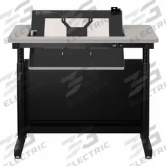VERSADESK Standing Desk: Gray, Wood, 36 in Overall Wd, 30 in Overall Dp, 36 in Max Desktop Ht, Black (MPN RST3630-BG). Key specifications — Frame Color: Black; Frame Material: Steel; Brand: VERSADESK; Desktop Color: Gray; Desktop Material: Wood.