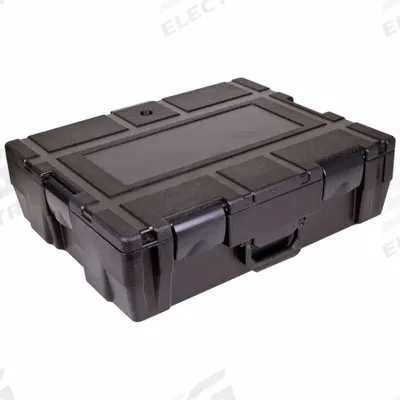 FLAMBEAU Protective Case: 17 3/4 in x 22 3/4 in x 8 in Inside, Black, Stationary - Impact-Resistant Suitcase-Style Cases