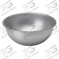 VOLLRATH Mixing Bowl: 45 qt Capacity, Stainless Steel, 25 1/8 in Outside Dia, Silver, NSF Certified (MPN 79450). Key specifications — Brand: VOLLRATH; Material: Stainless Steel.