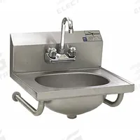 EAGLE GROUP Hand Sink: 1 Stations, 6 3/4 in Bowl Dp, 13 1/2 in Bowl Lg, 6 3/4 in Bowl Wd, 18 ga (MPN HSA-10-FTWS). Key specifications — Includes Side Splash: Side Splash Not Included; Series: HSA; Brand: EAGLE GROUP.