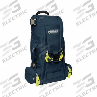 MERET USA Oxygen Response Bag: 26 in L x 16 1/2 in W x 7 3/4 in D, Tarpaulin, Black - Medical Backpacks